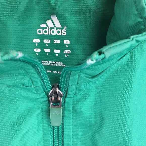 Vintage ADIDAS Small  Windbreaker Jacket Green #G3 - Picture 4 of 7